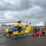 V Soběslavi srazil rychlík ženu. Vrtulník ji transportoval ve vážném stavu do nemocnice