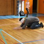 Na jarmarku školy v Bernarticích se otevřela školní kavárna a rodiče si mohli zacvičit