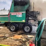 Středa ve znamení požárů. Na Táborsku hořel štěpkovač, na Jindřichohradecku stodola