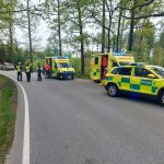 U Hosína na Českobudějovicku se převrátila dodávka s šesti lidmi. Dva zranění skončili v nemocnici