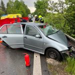 U Velešína zemřel řidič osobního automobilu
