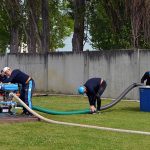 Hradečtí profesionální hasiči uspořádali okresní soutěž v požárním útoku