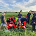 U Písku havarovala paraglidingová motorová tříkolka. Pilot se zřítil z výšky zhruba tří metrů