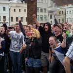 Na budějovickém sídlišti Máj létaly zápalné láhve