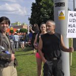 Demonstrace v Budějovicích byla poklidná. Policie zasahovala až navečer
