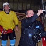 Milevští hokejisté si zpestřelili čtvrteční trénink focením