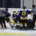 Dramatické momenty hokejového derby Soběslav – Veselí objektivem