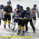 Dramatické momenty hokejového derby Soběslav – Veselí objektivem
