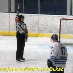 Dramatické momenty hokejového derby Soběslav – Veselí objektivem