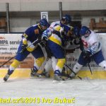 Dramatické momenty hokejového derby Soběslav – Veselí objektivem