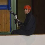 Blatenští fotbalisté vyměnili kopačky za brusle