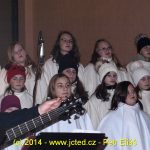Milevský dětský sbor zpíval vánoční písně s Fantomem