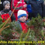 V Čížové létaly vzduchem vánoční stromky