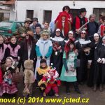 Maškary v Čížové dostaly od místních bohaté pohoštění
