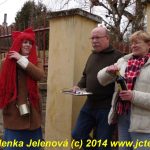 Maškary v Čížové dostaly od místních bohaté pohoštění