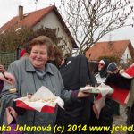 Maškary v Čížové dostaly od místních bohaté pohoštění
