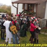 Maškary v Čížové dostaly od místních bohaté pohoštění