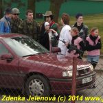 Maškary v Čížové dostaly od místních bohaté pohoštění