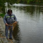 Dobrovolní hasiči cvičili záchranu tonoucího
