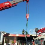 Na vrátnici Budvaru spadl čtyřsetkilový sloup