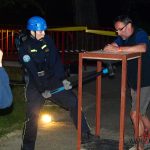 Posvícenské veselí zpestřila noční soutěž železných hasičů