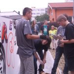 V Milevsku sprejovali s budějovickým Robotem X