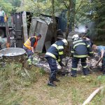 Hasiči pomohli se záchranou ryb u Plané