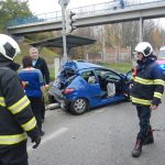 Nehoda autobusu poblíž Strakonické blokuje dopravu v Budějovicích