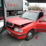 Nehoda autobusu poblíž Strakonické blokuje dopravu v Budějovicích