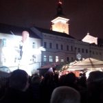 Anděl přiletěl a požehnal lidem v Budějovicích