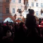 Anděl přiletěl a požehnal lidem v Budějovicích