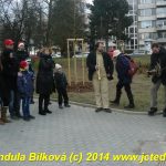 Ponocný s trubači v kočáře projíždí na Štědrý den Pískem