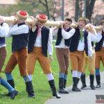 Folklorní soubor v krojích postavil v Písku máj