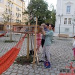 Architekti náměstí TGM přivezli houpací sítě a ladili detaily