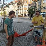 Architekti náměstí TGM přivezli houpací sítě a ladili detaily