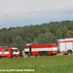 Hořelo na ostrově u Okrouhlé. Milevští hasiči odjeli ze soutěže