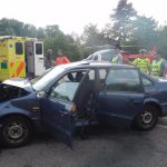 Sedm zraněných a dvě sražená auta. Hasiči zasahovali u Temelína