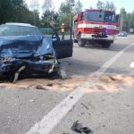 Sedm zraněných a dvě sražená auta. Hasiči zasahovali u Temelína