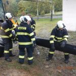 Táborští hasiči zabraňovali vytékání splaškové vody v Sezimově Ústí
