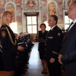 Jihočeští hasiči dostali vyznamenání v pražské Tróji