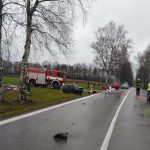 Čelní střet dvou aut u Otína nepřežil řidič Citroenu