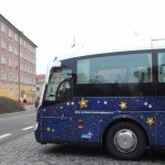 Autobus Šťastná hvězda byl včera v Milevsku a dnes zastaví ve Vimperku
