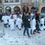 Malí koledníci Tříkrálové sbírky se v Budějovicích vydali do ulic