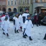 Malí koledníci Tříkrálové sbírky se v Budějovicích vydali do ulic