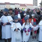 Malí koledníci Tříkrálové sbírky se v Budějovicích vydali do ulic