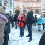 Malí koledníci Tříkrálové sbírky se v Budějovicích vydali do ulic