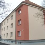 Z domu hrůzy se stala zbrusu nová budova s městskými byty. Nájemníci se nastěhují v březnu