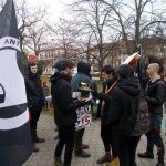 Demonstranti proti imigraci se střetli s pochodem proti xenofobii. Jen slovně