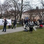 Demonstranti proti imigraci se střetli s pochodem proti xenofobii. Jen slovně