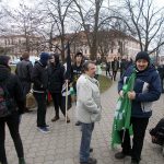 Demonstranti proti imigraci se střetli s pochodem proti xenofobii. Jen slovně